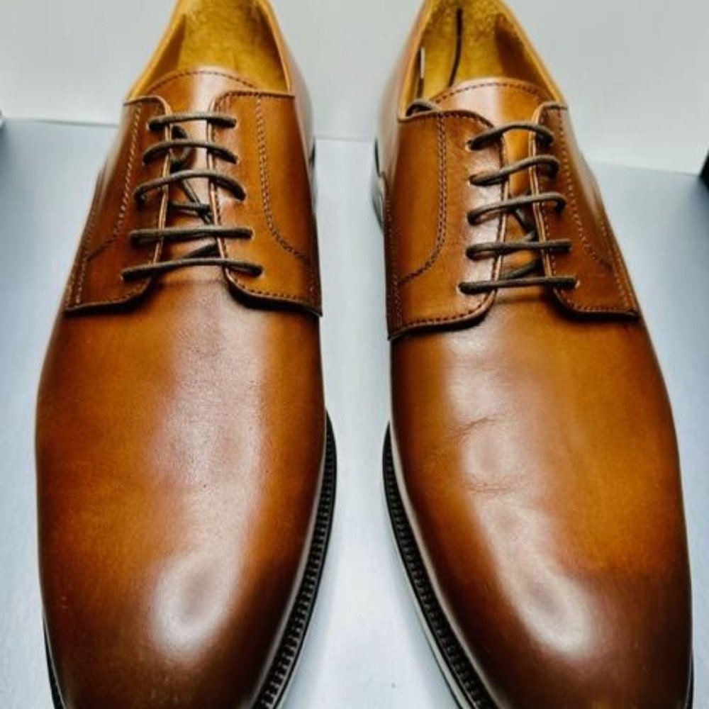 TO BOOT NEW YORK Men's  Bellaire Derby Cuoio SIZE 10 NEW IN BOX